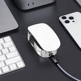 Geekria Mouse Charging Station, Acrylic Charging Stand, Compatible with Apple Magic Mouse (Lightning), Magic Mouse Accessory (Transparent)