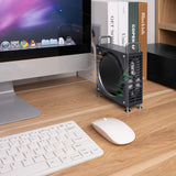 Geekria Computer Aluminum Chassis Stand Compatible with Apple 2024 Mac Mini M4 / Mac Mini M4 Pro Case - Accessories Optimized Heat Dissipation (Space Gray)