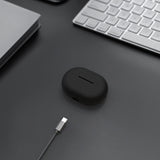 Geekria Silicone Case Cover Compatible with HUAWEI FreeBuds Pro True Wireless Earbuds, Earphones Skin Cover, Protective Carrying Case with Charging Port Accessible (Black)