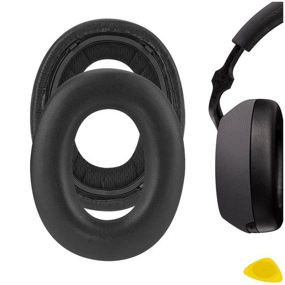 Geekria QuickFit Replacement Ear Pads for Bowers & Wilkins PX7 Headphones Ear Cushions, Headset Earpads, Ear Cups Cover Repair Parts (Black)