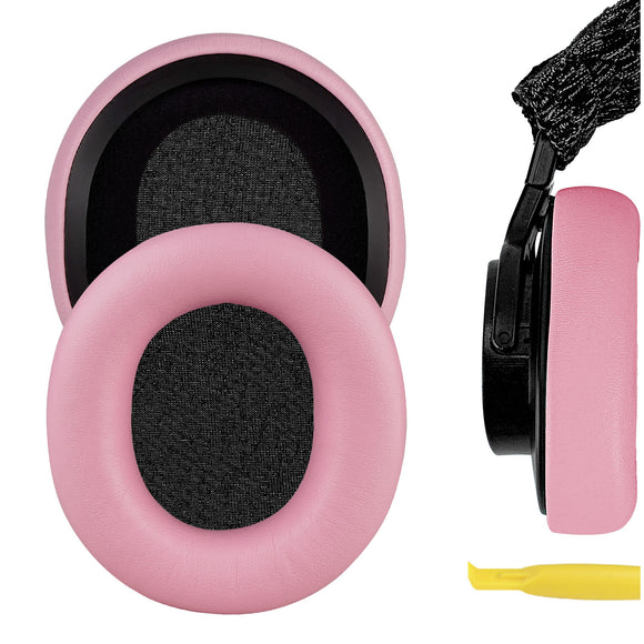 Geekria NOVA Replacement Ear Pads for SONY MDR-7506, MDR-V6, MDR-V7, MDR-CD900ST Headphones Ear Cushions, Headset Earpads, Ear Cups Cover Repair Parts (Pink)