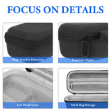 Geekria Carrying Case for Osmo Pocket 3, Portable Storage Small Protector Hard Bag Compatible with DJI Osmo Pocket 3, Protective with Cable Storage, Wrist Strap, Carabiner Accessories (Grey)