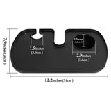Geekria for Creators Microphone Stand Tray with Cup Holder and Microphone Holder for Stage, Live Streaming, Recording (Black)