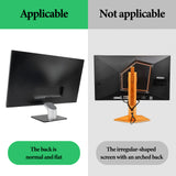 Geekria Clamp-On Headphone Holder for Monitor, Screen-Mount Gaming Headset Hanger Hook, Compatible with Sennheiser, Bose, Beats, Razer, HyperX, Sony Headphones (White)