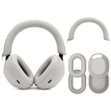 Geekria Silicone Headphone Cover Kits Compatible with Sony WH-1000XM5, WH1000XM5 Wireless Headphones, Scratch Protection Case / Earpieces Cover / Headband Cover / Skin Protector (Beige)