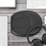 Geekria Shield Headphones Case Compatible with Bose QC Ultra, QC45, 700, QC35Gaming, QC35II, QC35, QC25, QC3, QC2, QCSE Case, Replacement Hard Shell Travel Carrying Bag with Cable Storage (Black)
