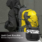 Geekria Hard Shell Case Cover Compatible with Apple AirPods Pro 2/1, Shockproof Full Body Cover with Unlock Flip Lid, Phone Holder and Back Magnetic Suction Function