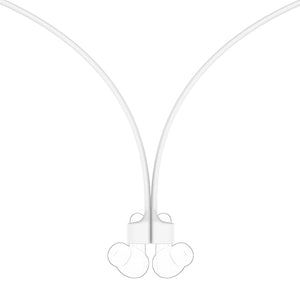 Geekria 2 Pack Earbuds Magnetic Anti-Lost Strap Compatible with Soundcore by Anker Liberty 4 Pro, P40i, Liberty 4 NC Soft Silicone Earphones Lanyard, Headphones Neck Rope Cord (White)