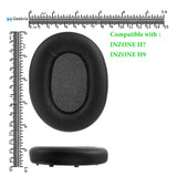 Geekria QuicFit Replacement Ear Pads for Sony INZONE H7 (WH-G700), INZONE H9 (WH-G900N) Headphones Ear Cushions, Repair Parts (Black)