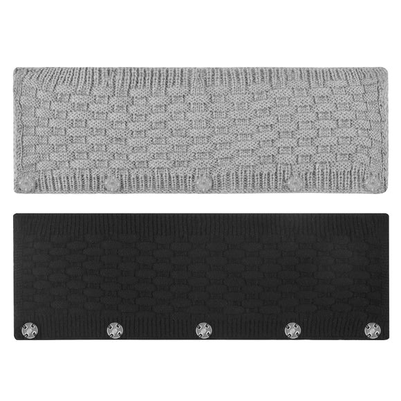 Geekria 2 PCS Knit Fabric Headband Pad Compatible with Bose, AKG, Sennheiser, Sony Headphones Replacement Band, Headset Head Cushion Cover Repair Part (Black + Gray)