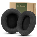 Geekria Comfort Mesh Fabric Replacement Ear Pads for SONY MDR-7506, MDR-MV1, MDR-V6, MDR-V7, MDR-M1, MDR-M1ST, MDR-CD900ST Headphones, Ear Cushions (Black)