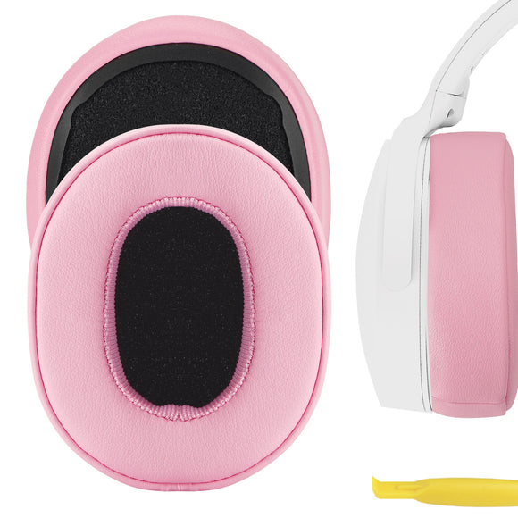 Geekria NOVA Replacement Ear Pads for Skullcandy Crusher Wireless, Crusher Evo, Crusher ANC, Hesh 3 Headphones Ear Cushions, Headset Earpads, Ear Cups Cover Repair Parts (Pink)