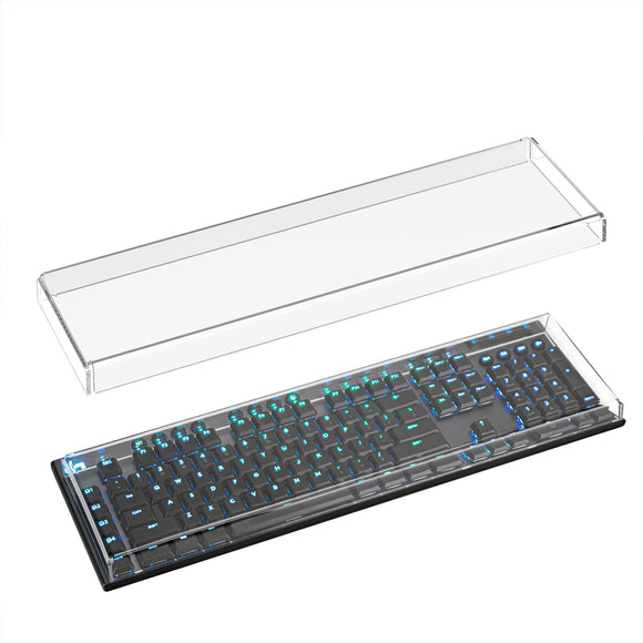 Geekria Full Size Keyboard Dust Cover, Clear Acrylic Keypads Cover for 6 Dedicated G-Keys Computer Mechanical Keyboard, Compatible with Logitech G915, G815 LIGHTSPEED RGB Mechanical Gaming