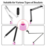 Geekria for Creators Microphone Table Flange Mount Adapter, Metal Table Mount Clamp with Adjustable Interface Aperture Compatible with TONOR T20, Aokeo AK-35, InnoGear Microphone Arm (Pink)