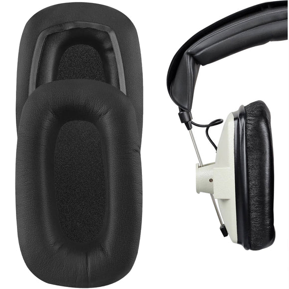 Geekria QuickFit Replacement Ear Pads for Beyerdynamic DT100 DT102 DT108 DT109 DT190 DT150 Headphones Ear Cushions, Headset Earpads, Ear Cups Cover Repair Parts (Black)