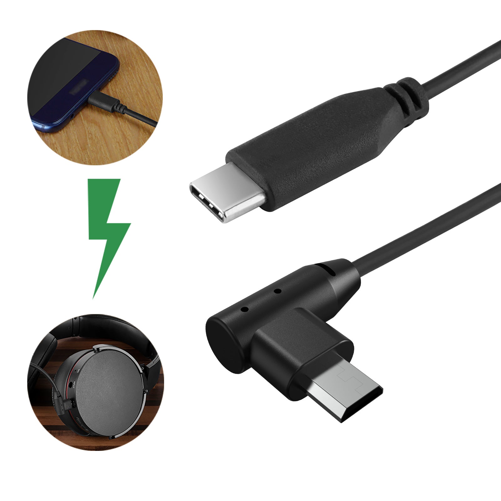 GEEKRIA Auriculares USB, cable de carga corto para auriculares, compatible  con JBL Endurance Peak, Live 400BT, 500BT, Tune 500BT Charger, cable de