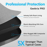 Geekria PRO Rugged Headphones Case Compatible with Bose QC Ultra II/SE/45/35 II Gaming Headset, Hard Shell, Durable, Multi-Layer Protection Travel Carrying Bag (Black)