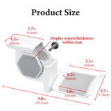 Geekria Geekria Clamp-On Headphone Holder for Monitor, Screen-Mount Gaming Headset Hanger Hook, Compatible with Sennheiser, Bose, Beats, Razer, HyperX, Sony Headphones (White / 2 Pack)