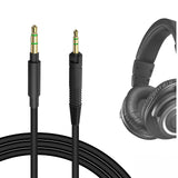 Geekria Audio Cable Compatible with ATH ATH-M70x ATH-M60x ATH-M50x ATH-M40x M50xrd M50xwh Headphones, 2.5mm Aux Replacement Stereo Cord (5.6 ft/1.7 m)