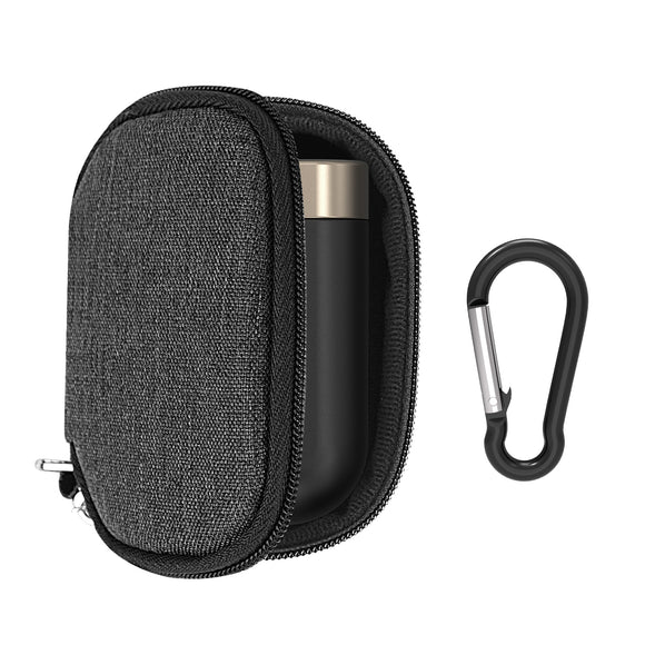 Geekria Earbuds Carrying Pouch Compatible with Bowers&Wilkins Pi7 S2/Pi5 S2 Case Cover, Replacement Protective Earplugs Travel Bag with Cable Storage (Dark Grey)