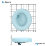 Geekria Replacement Ear Pads Compatible with Anker Soundcore Space One Headphones, Repair Parts (Sky Blue)