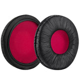 Geekria QuickFit Replacement Ear Pads for Sony MDR-V55, V500DJ Headphones Ear Cushions, Headset Earpads, Ear Cups Cover Repair Parts (Black Red)