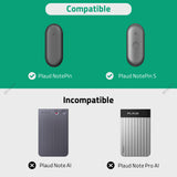 Geekria Hard Carrying Travel Case Compatible with Plaud NotePin & NotePin S Digital Recorder, Includes Silicone Protective Case and Travel Storage Box with Cable Storage (Grey)