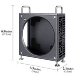 Geekria Computer Aluminum Chassis Stand Compatible with Apple 2024 Mac Mini M4 / Mac Mini M4 Pro Case - Accessories Optimized Heat Dissipation (Space Gray)