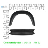 Geekria Protein Leather Headband Pad Compatible with Bowers & Wilkins Px7 S3/ Px8 S2 Headphones, Replacement Band Repair Part (Black)