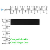 Geekria Mesh Fabric Headband Pad Compatible with HyperX Cloud Stinger Core Headphones, Replacement Band Repair Part (Black)