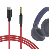 Geekria USB-C Digital to Audio Cable Compatible with Beats Solo 4, Skullcandy Crusher ANC 2, JBL Live 770NC Cable, Replacement Type-C Audio Cord (5.6 ft/1.7 m)
