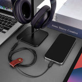 Geekria USB-C Digital to Audio Cable with Mic Compatible with Beats Studio Pro Studio 3 Solo 4 Solo 3 Cable, Replacement Type-C Aux Audio Cord with Inline Microphone and Volume Control (4ft/1.2m)