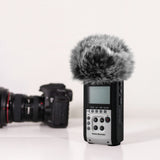 Geekria for Creators Furry Windscreen Compatible with ZOOM H2n, H4n, H4n Pro Handy Recorder, Mic DeadCat Wind Cover Muff, Fluff Cover Windshield, Portable Digital Recorder (Grey / 2 Pack)