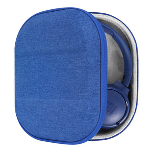 Geekria Shield Headphones Case Compatible withJBL Tune 660BTNC, TUNE 700BT, Tune 510BT, Tune 570BT, Live 460NC Case, Replacement Hard Shell Travel Carrying Bag with Cable Storage (Blue)
