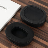 Geekria Comfort Mesh Fabric Replacement Ear Pads Compatible with Plantronics RIG 800 Pro, RIG 600 Pro, RIG 900 MAX, RIG 700HX Headphones, Ear Cushions Repair Parts (Black)