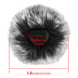 Geekria for Creators Furry Windscreen for Lark M2S, Compatible with Hollyland Lark M2S Wireless Mic, Mic DeadCat Wind Cover Muff, Fluff Cover Windshield, Wind Noise Reduction (Grey / 4 Pack)