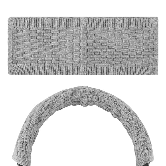 Geekria Knit Fabric Headband Cover Compatible with SONY WH-1000XM5, WH-1000XM4, WH-1000XM3, Beats Studio 3, Studio 2.0 Headphones, Head Cushion Pad Protector, Replacement Repair Part, Sweat Cover