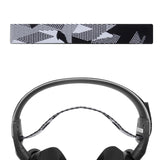 Geekria Flex Fabric Headband Pad Compatible with SteelSeries Arctis 7, Arctis 9X, Arctis PRO, Headphones Replacement Band, Headset Head Cushion Cover Repair Part (Black White)