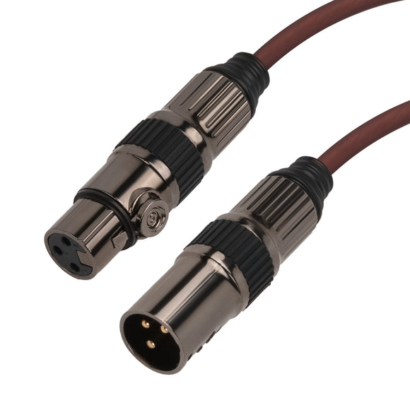 Geekria XLR Male to Female Plug Adapter, Conversion Audio/3Pin Balanced Cable, Compatible with Microphone, Audio Mixer Console, Interface, XLR Speaker (1 Feet / 1 Pack)