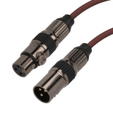 Geekria XLR Male to Female Plug Adapter, Conversion Audio/3Pin Balanced Cable, Compatible with Microphone, Audio Mixer Console, Interface, XLR Speaker (1 Feet / 1 Pack)