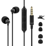 Geekria Sleep Earbuds for Side Sleepers, Wired Noise Isolating Earplugs with Mic & Volume Control, Ultra Mini Lightweight Aluminum Earphones, 3.5mm Jack for ASMR, White Noise (Black / 3.9FT)