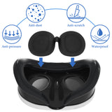 Geekria VR Lens Protective Shell Cover Compatible with Meta Quest 3 Headset, Silicone Protect Cover Cap Design, Dust-Proof & Anti-Scratch, Washable Protective Sleeve (Black)