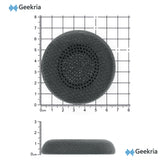 Geekria Comfort Mesh Fabric Replacement Ear Pads for Logitech Zone Wireless, Zone 900 (Do Not Fit Zone Wired/ 750/ Wireless 2) Headphones, Ear Cushions (Titanium)