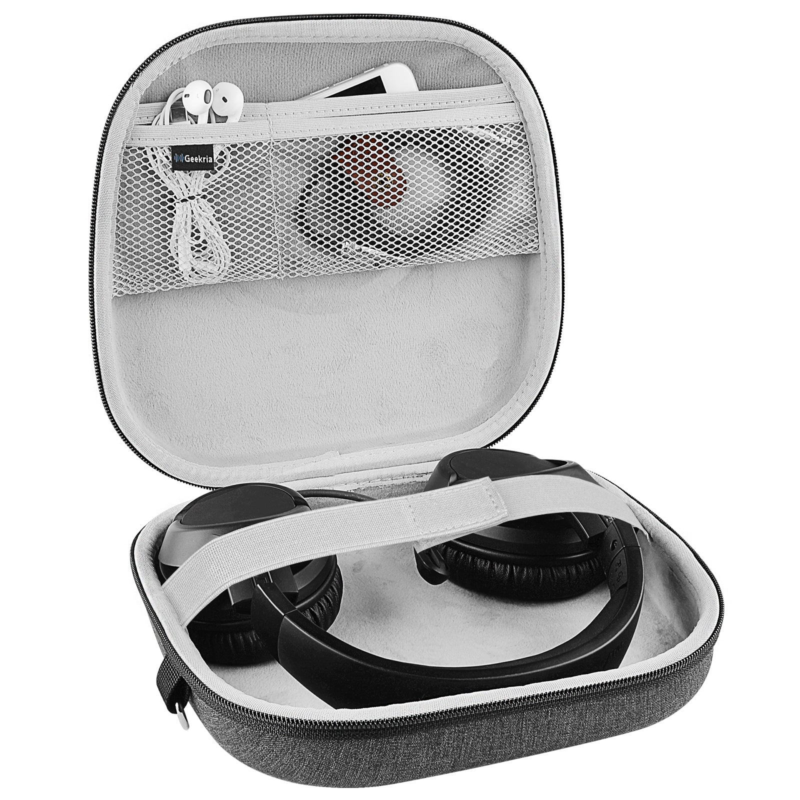 Geekria Shield Headphones Case Compatible with HyperX Cloud Stinger S Cloud Stinger PS4 Cloud Flight Gaming Case Replacement Hard Shell Travel