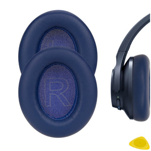 Geekria QuickFit Replacement Ear Pads Compatible with Anker Soundcore Life Q20, Q20+, Q20i, Life 2 (Not Fit for Life 2 Neo) Headphones, Repair Parts (Blue)