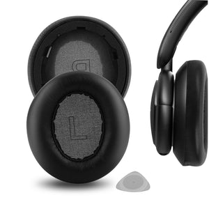 Geekria Elite Sheepskin Replacement Ear Pads for Anker Soundcore Life Q30, Life Q35 BT Headphones Ear Cushions, Headset Earpads, Ear Cups Cover Repair Parts (Black)