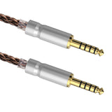 Geekria Apollo 4.4mm Balanced Cable, Single Crystal Copper 5 Pole Male to Male Upgrade Cord, 8 Strands 6N OCC, Compatible with iFi DAC, Amplifier, Music Player (18cm)