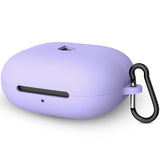 Geekria Silicone Case Cover Compatible with Powerbeats Pro 2 True Wireless Earbuds, Protective Earphones Skin Cover with Keychain Hook, Charging Port Accessible (Purple)