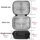 Geekria Shield Earbuds Case Compatible with Echo Buds 2023 Wireless Earbud, Replacement Hard Shell Travel Carrying Bag with Cable Storage (Dark Grey)