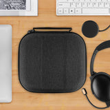 Geekria Shield Headphones Case Compatible with Bose QuietComfort 35 II Gaming Headset, QC35, Replacement Hard Shell Travel Carrying Bag with Cable Storage (Dark Grey)
